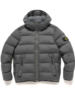 Stone Island Seamless Tunnel Nylon Down-Tc Jacket Lead Grey>Men Outerwear