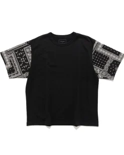 Sophnet. Sleeve Bandana S/S Wide Tee Black>Men T-Shirts