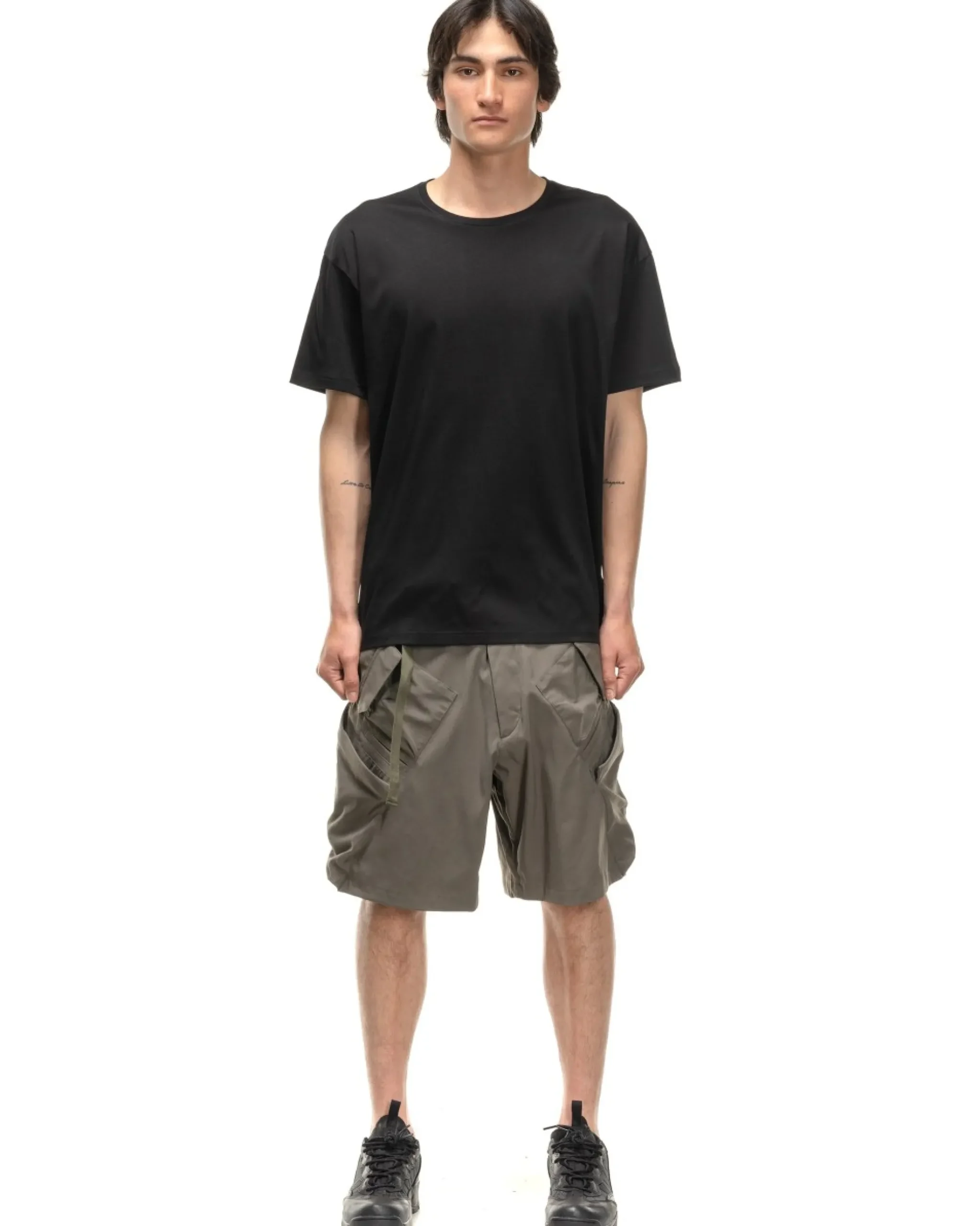 Acronym S24-Pr-A Mercerized Short Sleeve T-Shirt Black>Men T-Shirts