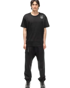 Acronym S24-Pr-B Mercerized Short Sleeve T-Shirt Black>Men T-Shirts