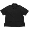 CCP Ss-Tb104 Ss Over Shirt Black>Men Shirts
