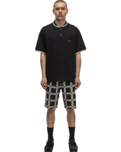Needles String Cowboy Short-R/C Lawn Cloth/Papillon Plaid Black>Men Shorts