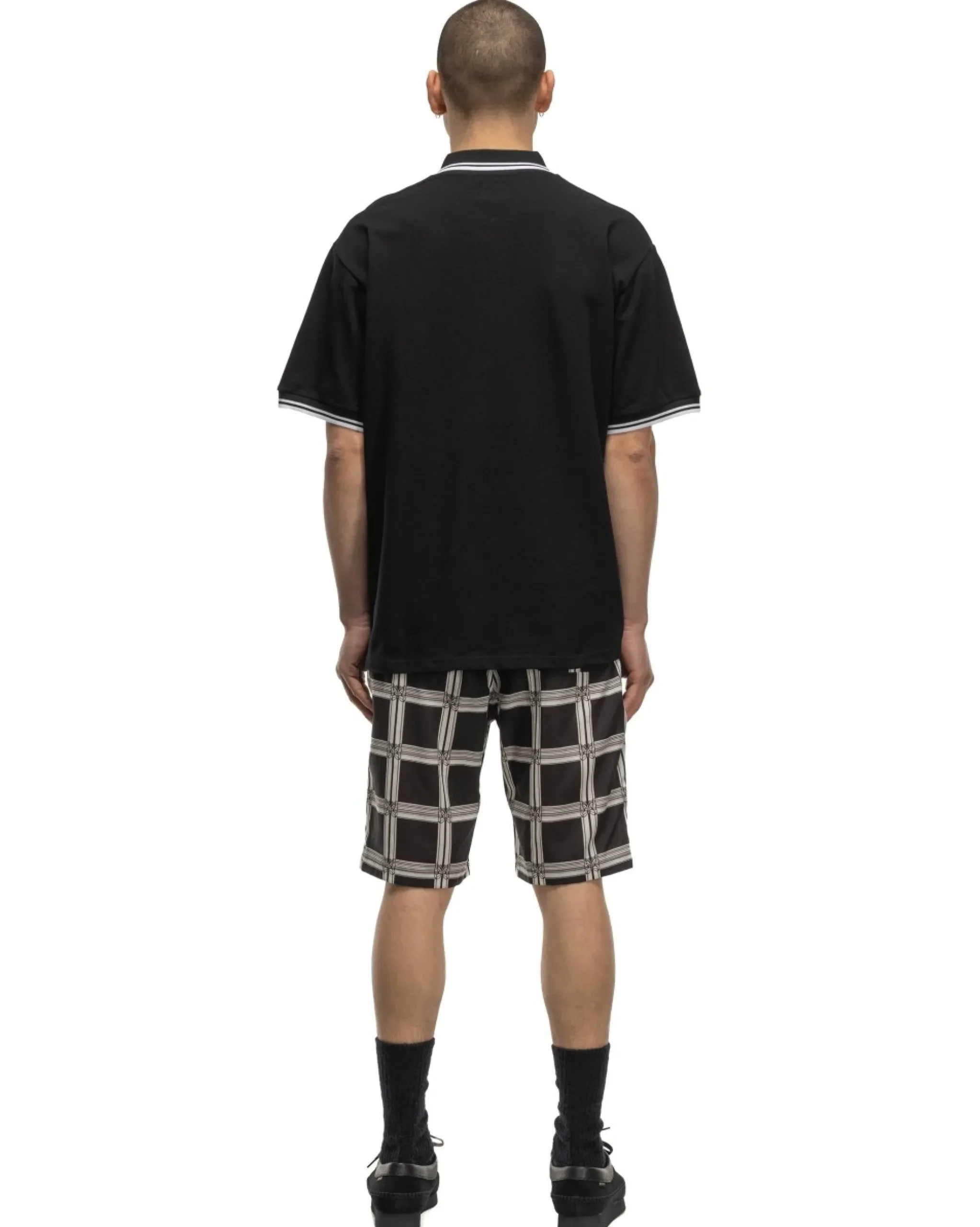 Needles String Cowboy Short-R/C Lawn Cloth/Papillon Plaid Black>Men Shorts