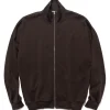 AURALEE Super High Gauge Sweat Zip Blouson Dark Brown>Men Outerwear