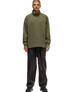 Daiwa Tech Turtle Neck Tee L/S Olive Green>Men T-Shirts
