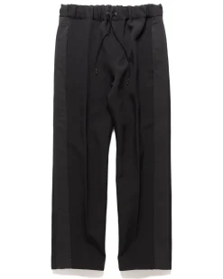 sacai Technical Jersey Pants Black>Men Bottoms