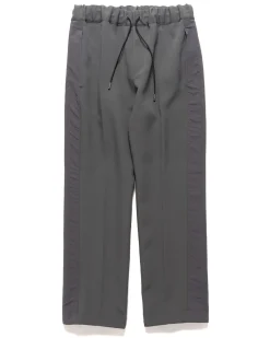 sacai Technical Jersey Pants Gray>Men Bottoms