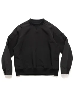 sacai Technical Jersey Pullover Black>Men Sweaters