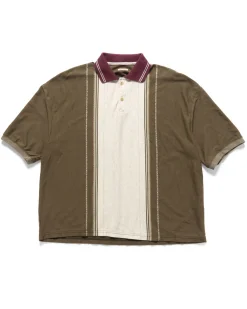 KAPITAL Tequila Jacquard Jersey Box Polo Brown>Men Shirts