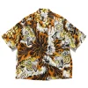 WACKO MARIA Tim Lehi/S/S Hawaiian Shirt ( Type-1 ) Brown>Men Shirts