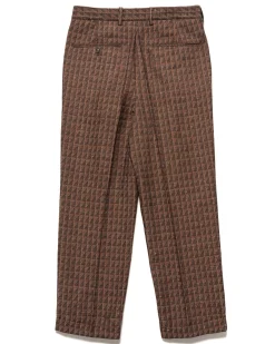 Needles Tucked Trouser-C/Pe Geometric Jq. Orange><noscript><img width=