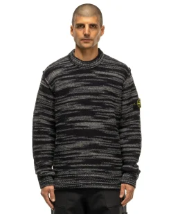 Stone Island Two Tone Wool Nylon Yarn Sweater Black><noscript><img width=