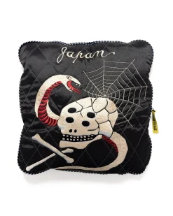 KAPITAL Velveteen Sham Bomber Jkt (Rainskull&Snake) Black><noscript><img width=