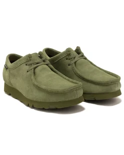 Clarks Originals Wallabee Gtx Suede Loden Green>Men Footwear