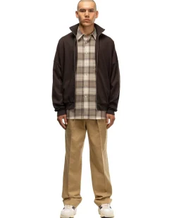 AURALEE Washed Heavy Chino Slacks Light Brown>Men Bottoms