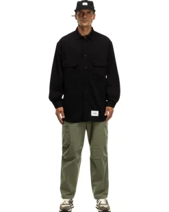 WTAPS Wcpo/Ls/Cotton. Denim Black>Men Shirts