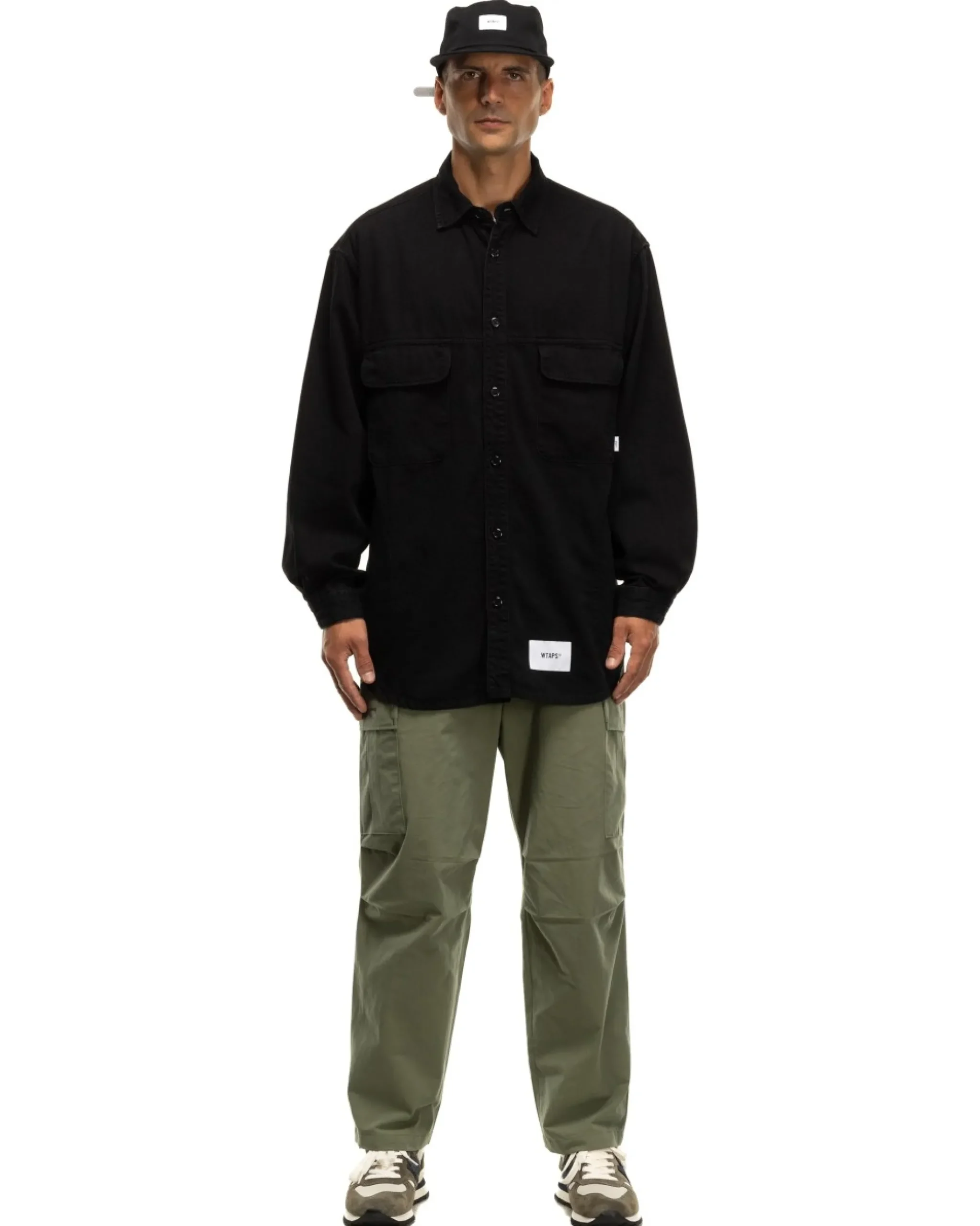 WTAPS Wcpo/Ls/Cotton. Denim Black>Men Shirts