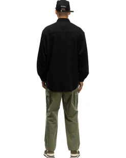 WTAPS Wcpo/Ls/Cotton. Denim Black><noscript><img width=