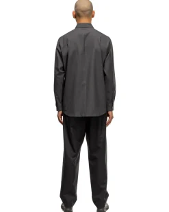 ATON Wool Tropical Standard Shirt Gray><noscript><img width=