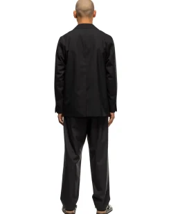 ATON Wool Tropical Tapered Easy Pants Black><noscript><img width=