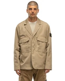 Stone Island Workwear R-Gabardine 3/1 Mil Coat Dove Grey><noscript><img width=