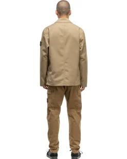 Stone Island Workwear R-Gabardine 3/1 Mil Coat Dove Grey><noscript><img width=