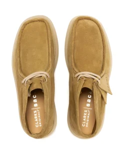 sacai X Clarks Hybrid Wallabee Beige><noscript><img width=