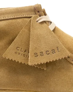 sacai X Clarks Hybrid Wallabee Beige><noscript><img width=